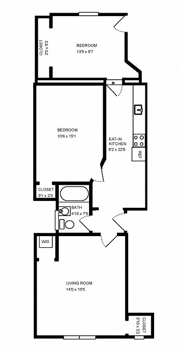 Two Bedroom Floorplan Two Bedroom Floorplan